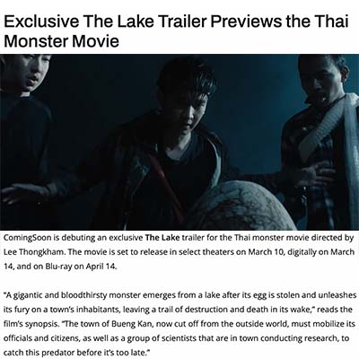 Exclusive The Lake Trailer Previews the Thai Monster Movie