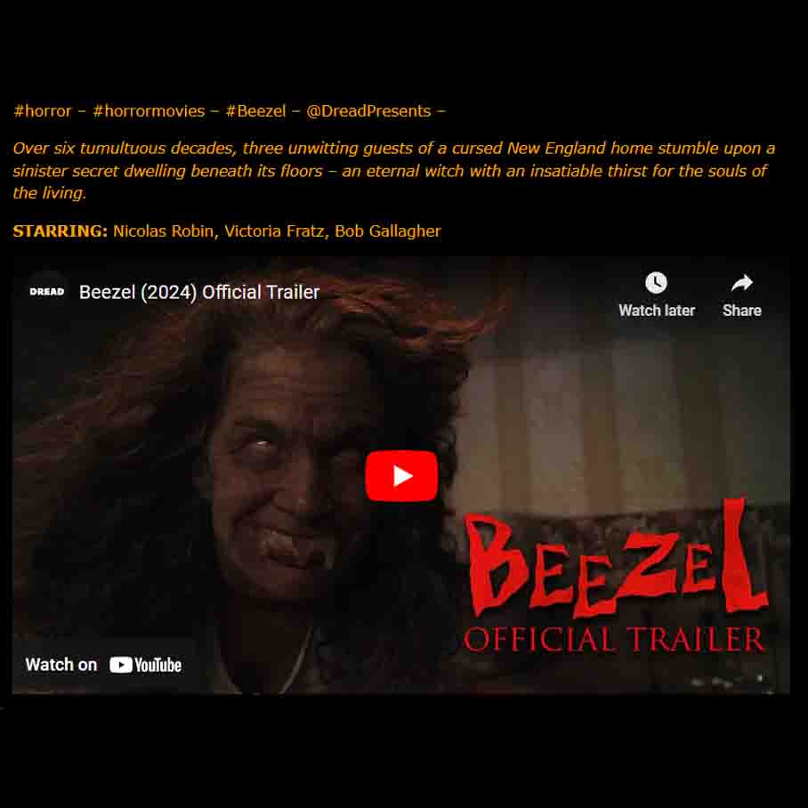 Friday, September 20, 2024: Beezel Premieres Today in Theaters