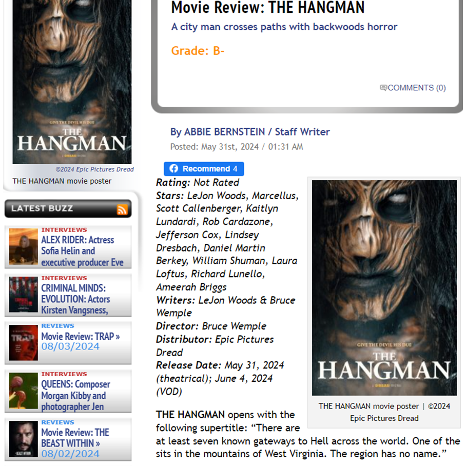 Movie Review: THE HANGMAN