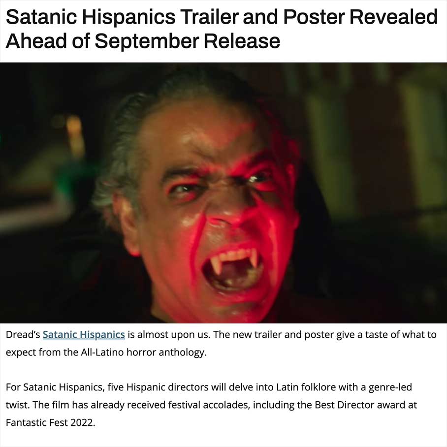 Satanic Hispanics Trailer and Poster Revealed Ahead of September Release