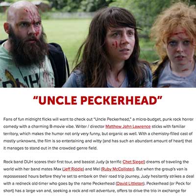 “UNCLE PECKERHEAD” - Screen Zealots